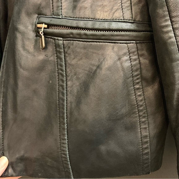 Lambskin Classiques Entier leather jacket black size large - Picture 4 of 6